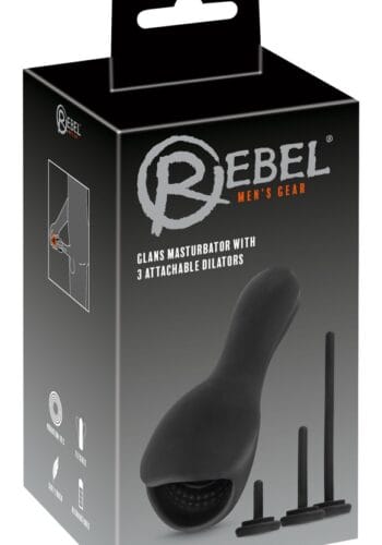 Glans Vibrator with 3 attachable Dilators