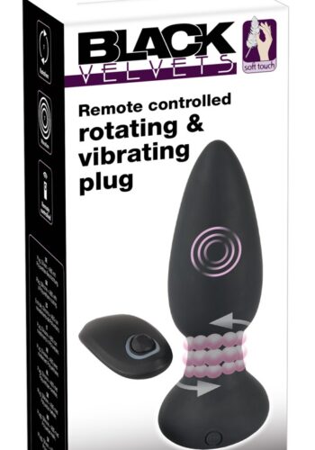 Remote controlled rotating & vibrating plug