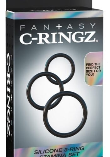 Silicone 3-Ring Stamina Set