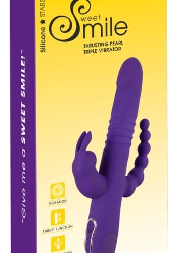 Thrusting Pearl Triple Vibrator