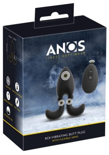 RC Vibrating Butt Plug with Flexible Arms