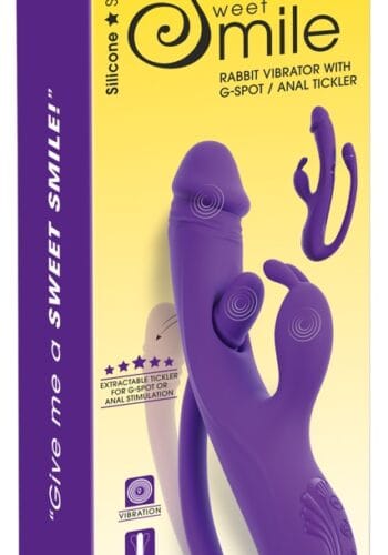 Rabbit Vibrator with G-Spot/Anal Tickler