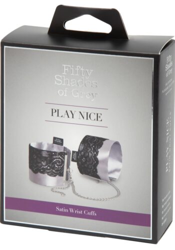 Play Nice Satin & Lace Wrist Cuffs