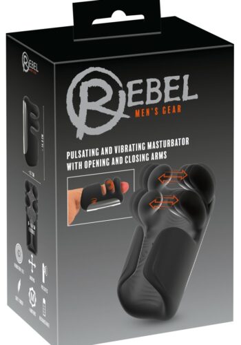 Pulsating & Vibrating Masturbator With Opening & Closing Arms